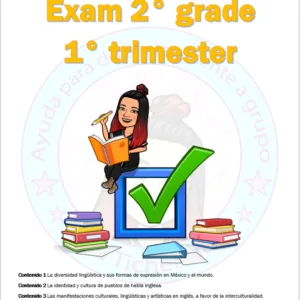 Examen de inglés Primer Trimestre 2° grado - Ciclo 2024 2025