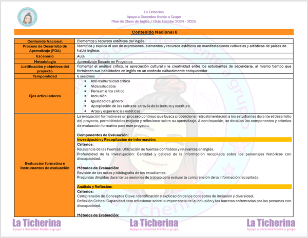 Planeación Inglés Febrero Contenido 6 - 7 / 2° de Secundaria Ciclo 2024 - 2025 - Imagen 2