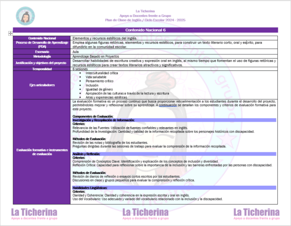 Planeación Inglés Febrero Contenido 6 - 7 / 3° de Secundaria Ciclo 2024 - 2025 - Imagen 2
