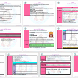 Planeación Inglés Present progressive y Verb to be / 1° 2° 3° de Secundaria Ciclo 2024 - 2025