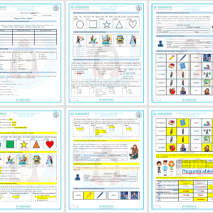 Bundle Examen de Diagnóstico de Inglés Secundaria | 1° 2° 3° grado | Ciclo 25-26