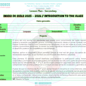 Planeación inicio de clases Septiembre | Regularización 1° 2° 3° de Secundaria | Ciclo 25-26
