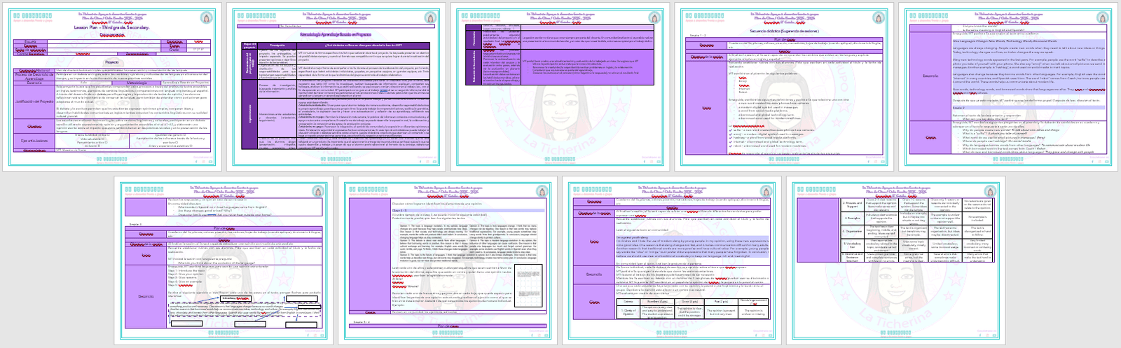 Planeación Inglés Contenido 4 / Uso de diversos textos en inglés que promueven... / 3° de Secundaria Ciclo 2025 - 2026 - Imagen 2