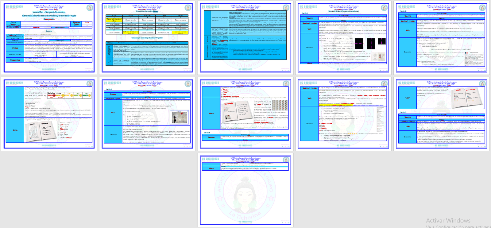 Planeación Inglés Contenido 7 / Manifestaciones artísticas y culturales / 1° de Secundaria Ciclo 2025 - 2026 - Imagen 2