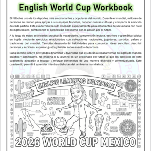 English World Cup 2026 Workbook | 1° 2° 3° de Secundaria | Mundial 2026